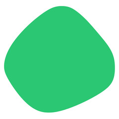 Abstract Geometric Shape on a Transparent Background