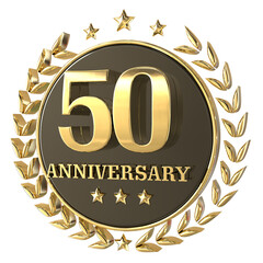 happy anniversary number gold