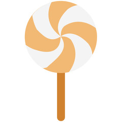 Lollipop Vector Color Illustration Vector Icon which can easily modify or edit

