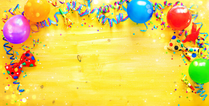 Colorful birthday or carnival background
