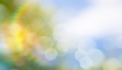 abstract Blurred Spring or Summer Nature Background