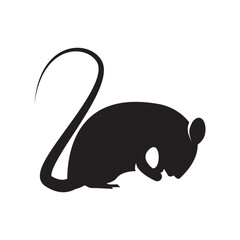Mouse animal symbol simple icon,illustration design template