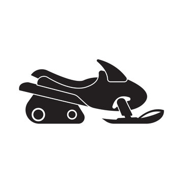 Senowmobile simple icon,logo illustration design template