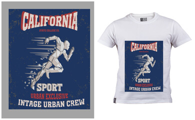 california t shirt design, sport t shirt design
