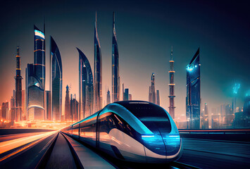 hyperloop train in dubai. Generative AI technology
