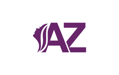 Beauty spa and hair art, logo and symbol design with the letters and alphabets