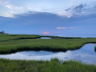 sunset on the marsh