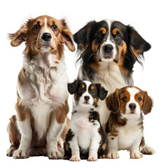 brown dog isolated on white