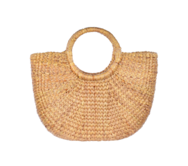 hand woven bag on transparent png