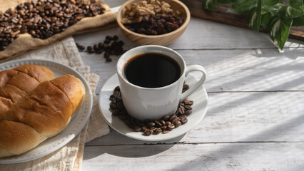 陽のあたる部屋｜パンとコーヒーとクルミとレーズン