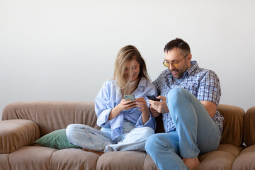 Sharing Laughs on the Sofa.