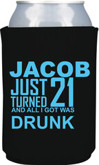 Beer can coolers and koozies design