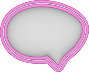 3d pink frame for notes