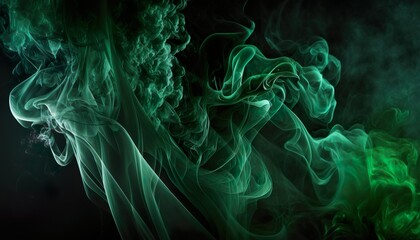 Abstract colored smoke on a dark background, smoky vape colored background generative by AI