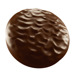 Choco pie chocolate biscuits with marshmallow isolated background. 3d illustration
