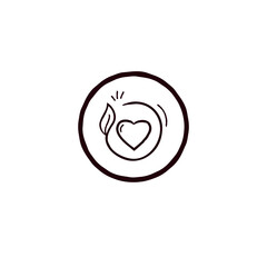 Healthy Choice Icon, Nutritious Icon, Wholesome Icon. Vector with hand-drawn touch.