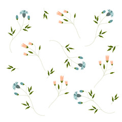 pattern with flowers spring