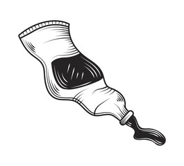 paint tube art doodle