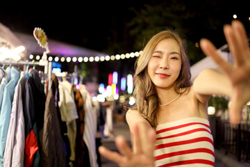 Girl in Night Market