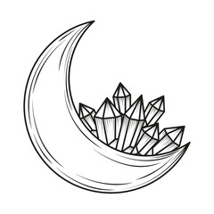 moon minimalist tattoo