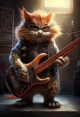 Rock N Roll Cool Cat