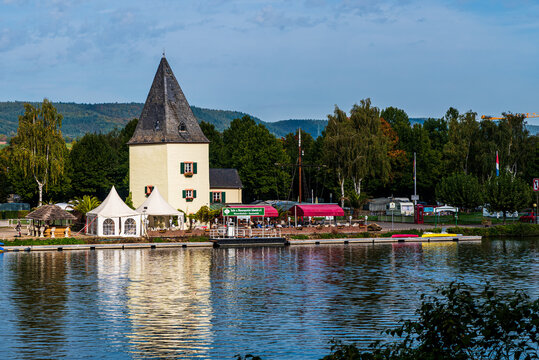 Der alte F&auml;hrturm Schweich an der Mosel