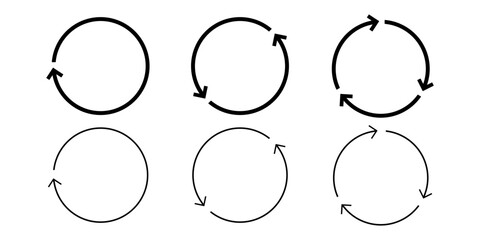 Circle, round, reload arrows icon