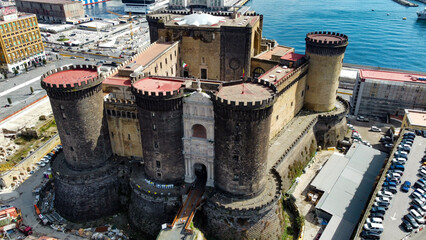 Amazing view on castle Maschio Angioino