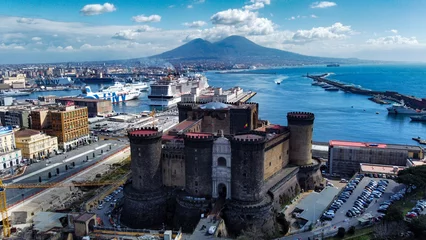 Foto op Canvas Amazing view on castle Maschio Angioino © Giovanni Ph.