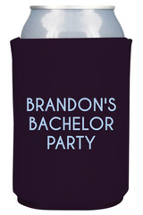 Bachelor party can coolers design