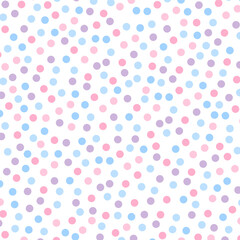 Vector pattern of dots. Abstract background, wrapping paper, print, wallpaper. Pastel colors.