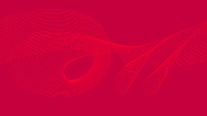 Abstract red wavy lines design pattern background