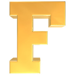 letter 3d gold