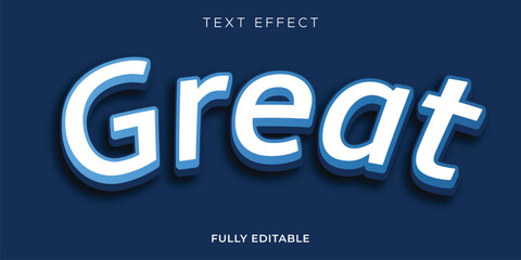Great 3d text effect design template
