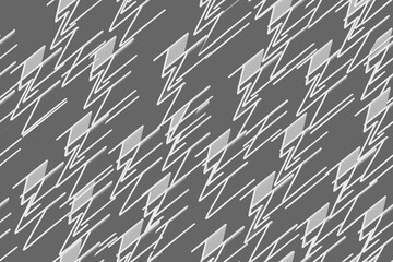 Grey Isometric Background Seamless Pattern, 3D Illustration