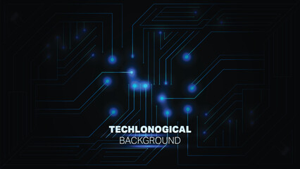 Technology background with lines