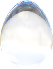 Isolated Crystal Easter Egg On TRansparent Background Illustration -  3d Render