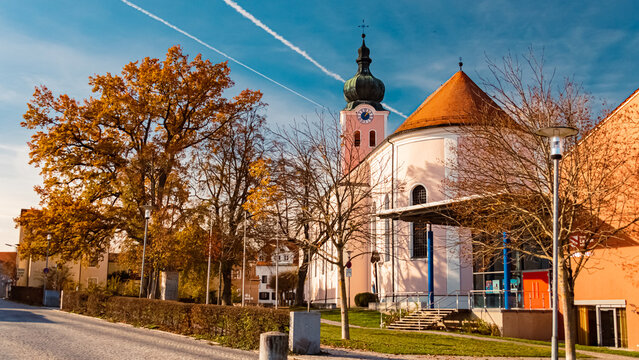 Church at Landau, Isar, Bavaria, Germany
