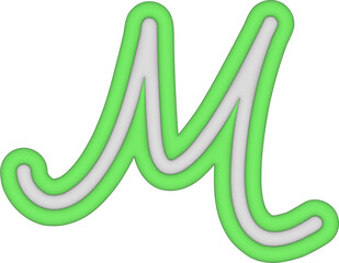 3d letter M