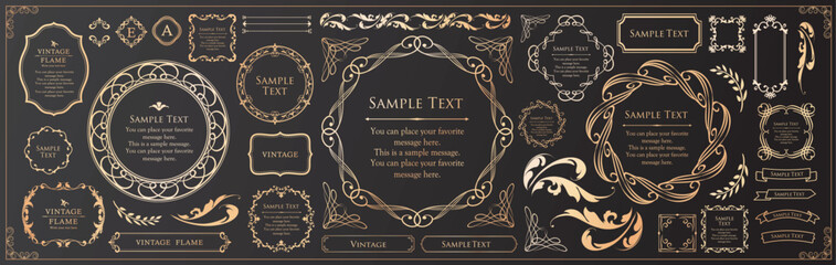 ラグジュアリーなフレームデザインコレクション