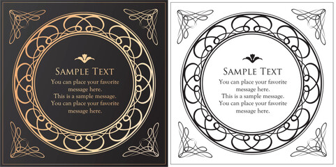 ラグジュアリーなフレームデザインコレクション