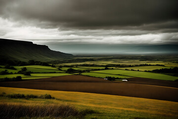 Obraz premium landscape concept art illustrtion. Generative ai.