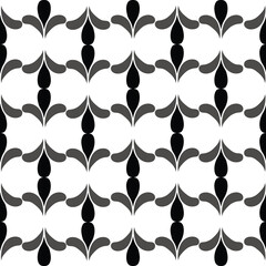 seamless repeat pattern with simple and neat black and gray drop shape design element placed geomantic pattern on white background perfect for fabric, scrap booking, wallpaper, gift wrap projects
