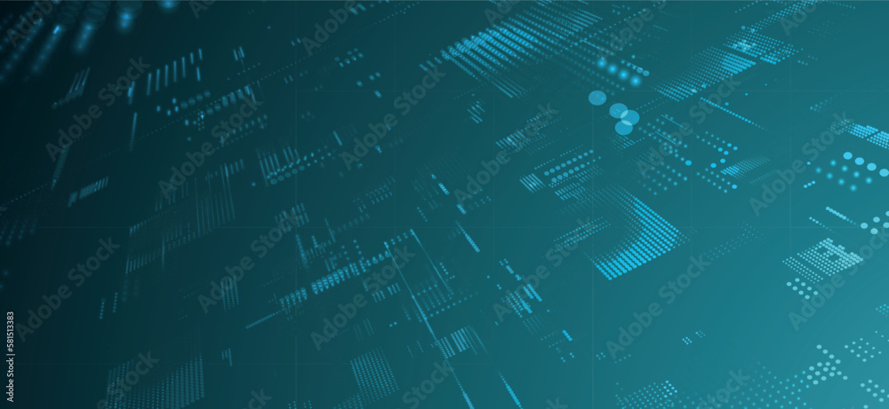Poster abstract digital background. data flow information. concept of digital communication. big data visua