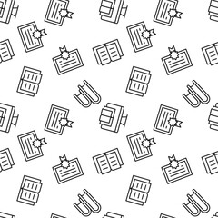 Fototapeta premium Seamless pattern of book, certificate, education. Perfect for wallpapers, covers, backgrounds, fabric, textile