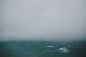 Fog over the ocean