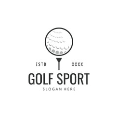 Golf Vector Logo Template. Golf Championship icon.