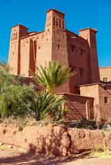 Kasbah in Skoura in Morocco near Ouarzazate
