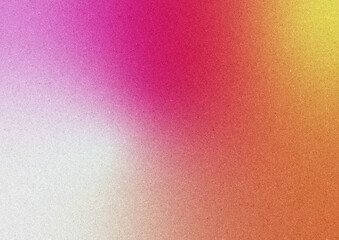 ピンクやオレンジのエネルギッシュなグラデーション背景。質感のあるノイズ入りのテクスチャ。先進的で幾何学的なデザイン。Energetic gradient background in pink and orange. textured noise texture. Advanced and geometric design.