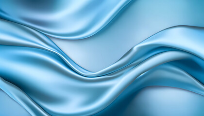 light blue satin or sailk texture background, created with generative ai